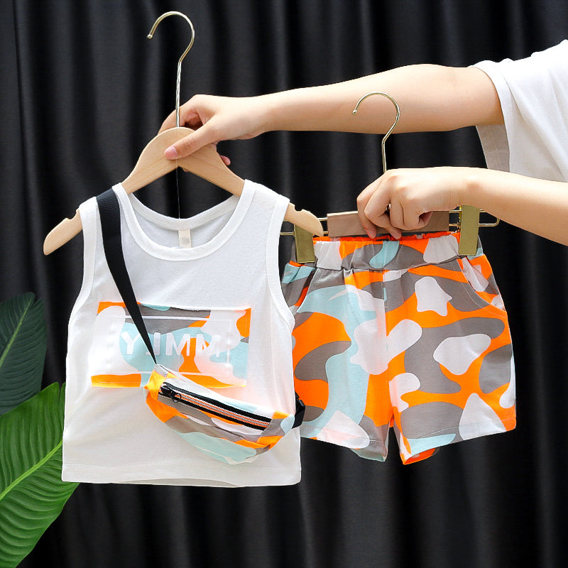 Boy's Summer Camo Outfit - 3 pcs