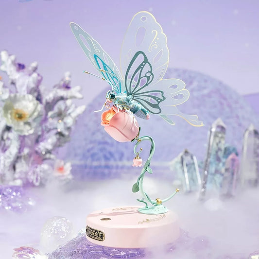 DIY Starry Blue Mechanical Butterfly 3D Puzzle