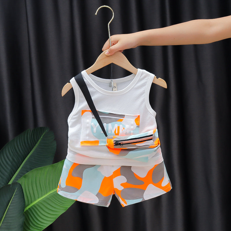 Boy's Summer Camo Outfit - 3 pcs