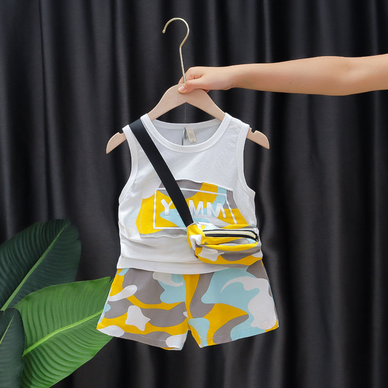 Boy's Summer Camo Outfit - 3 pcs