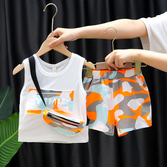 Boy's Summer Camo Outfit - 3 pcs