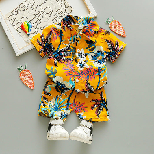 Children's Short Sleeve Beach Clothes